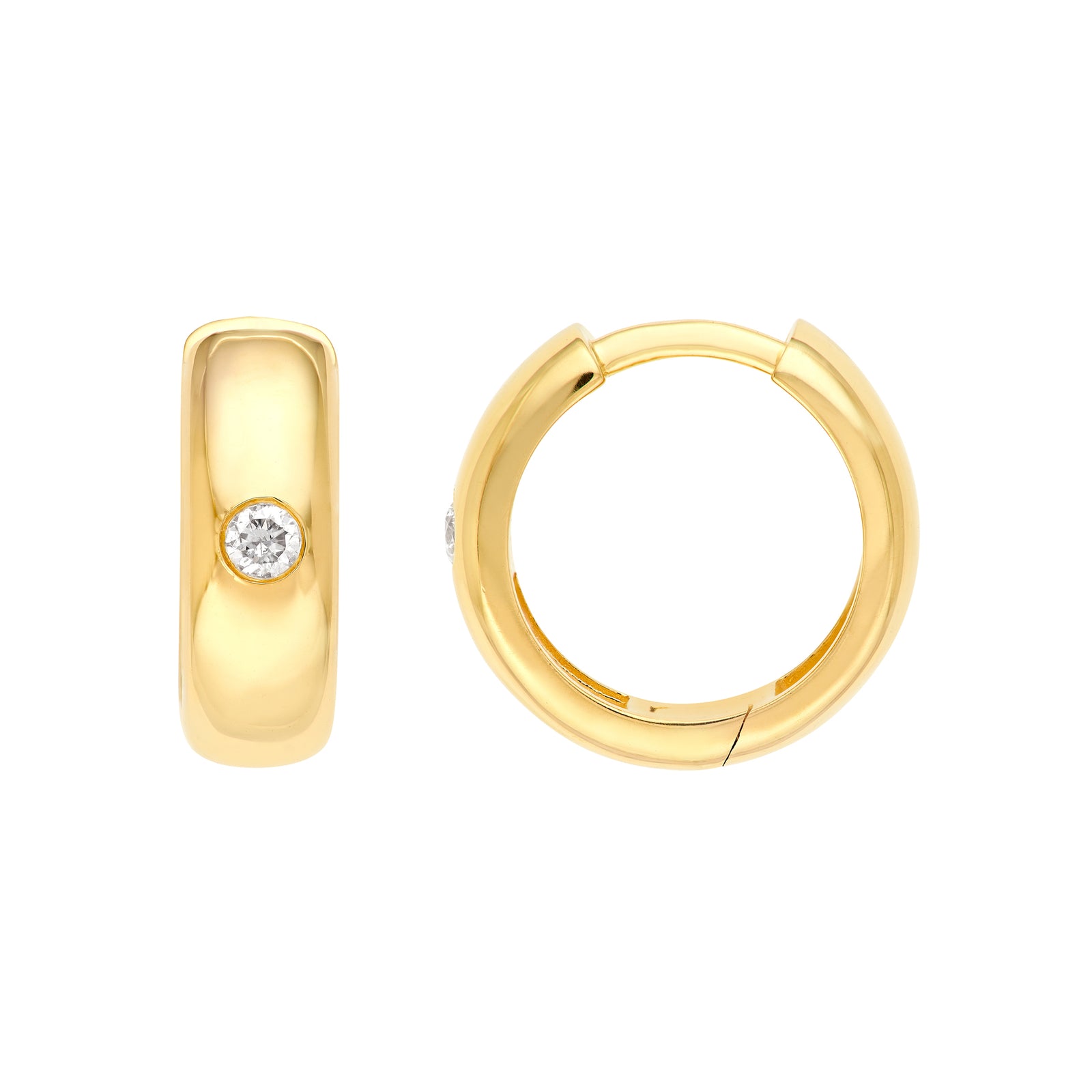 13mm Diamond Mini Hoops