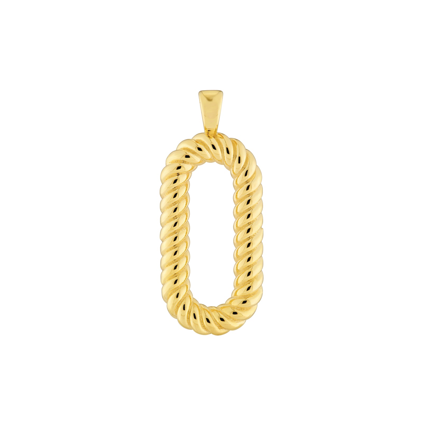 Oval Twisted Pendant