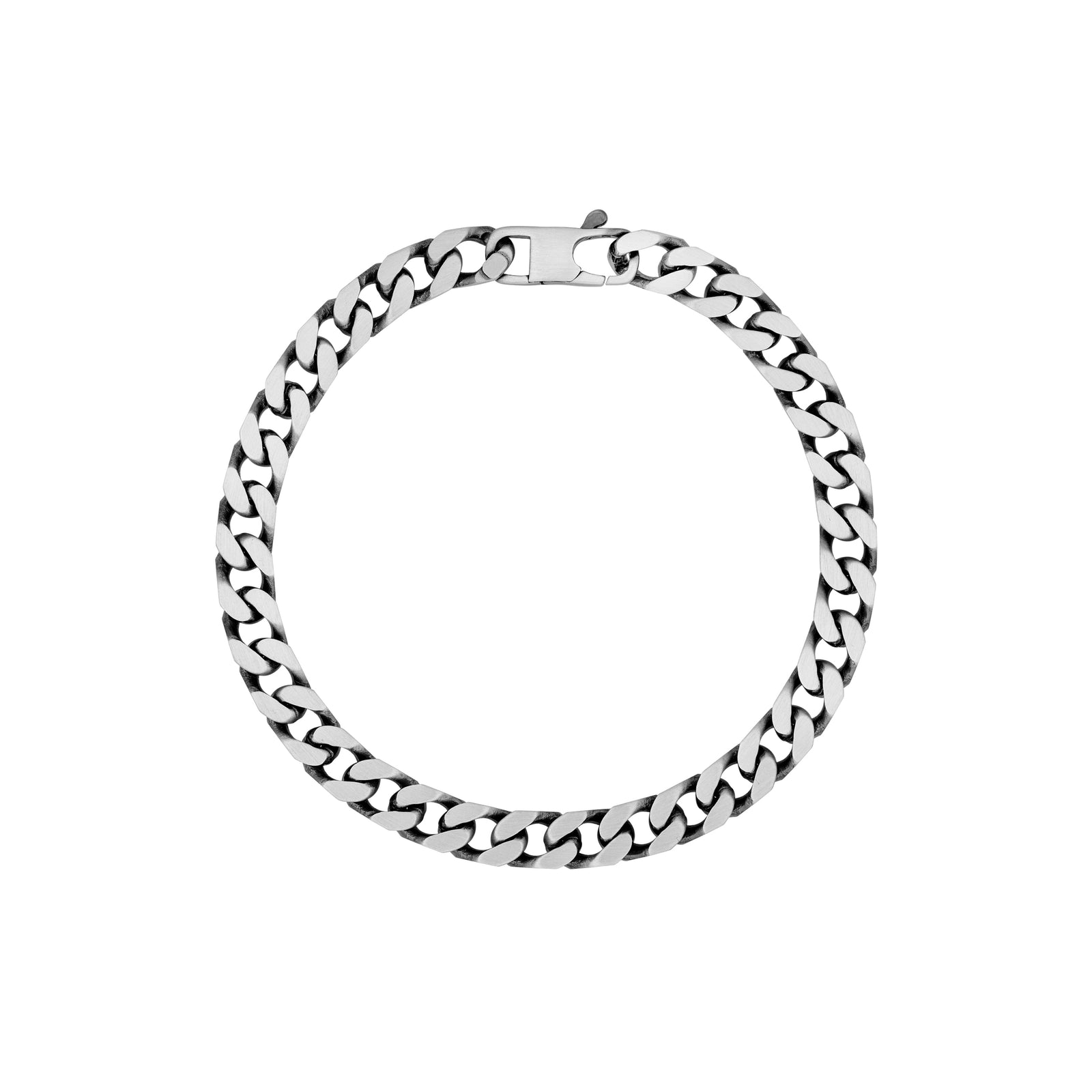 6mm 4-Sided Tight Curb Bracelet