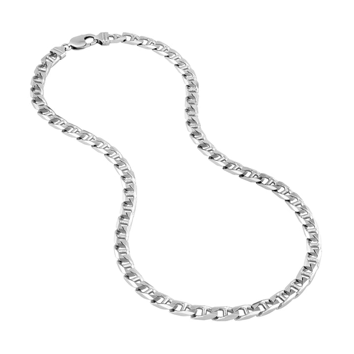 7.30mm Sterling Silver D/C Mariner Chain