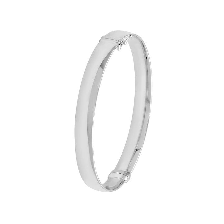 8mm Flat Oval Tube Bangle