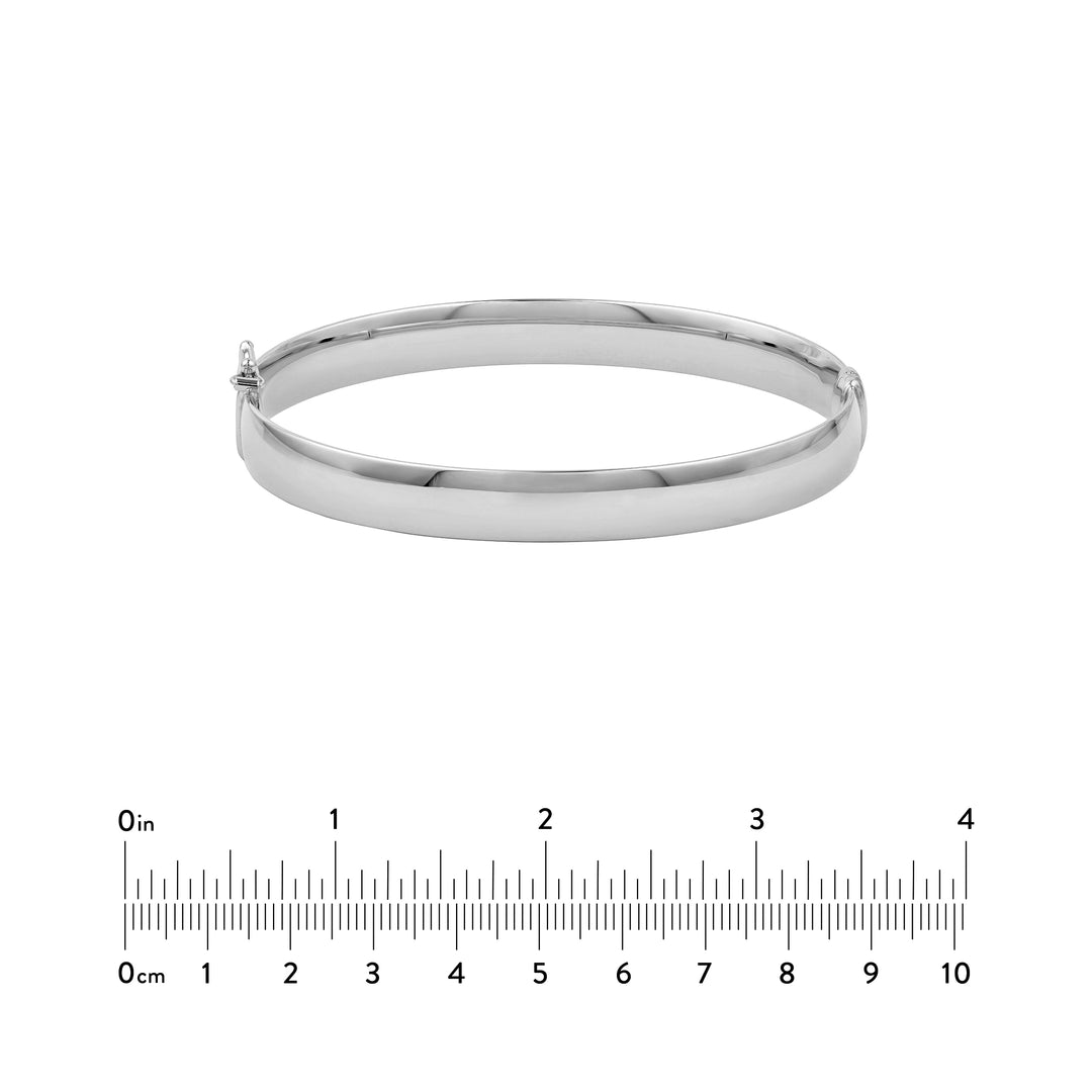 8mm Flat Oval Tube Bangle