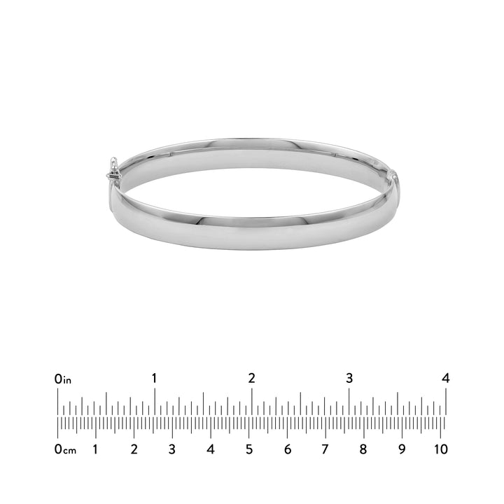 8mm Flat Oval Tube Bangle