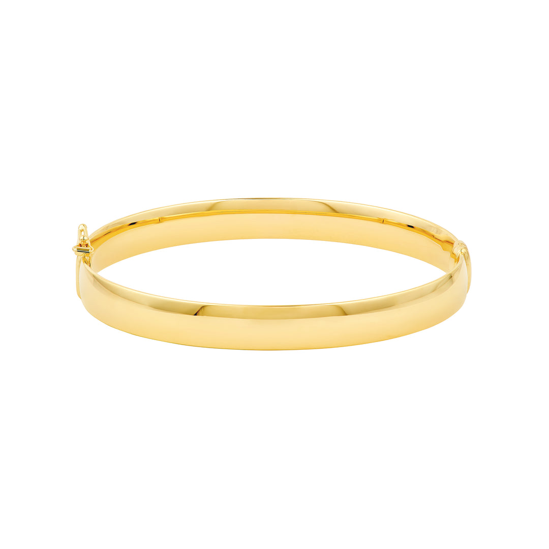 8mm Flat Oval Tube Bangle