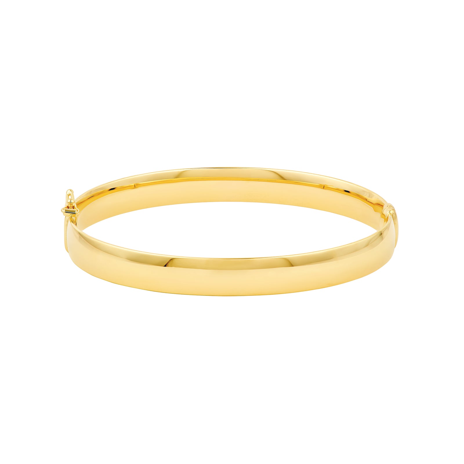 8mm Flat Oval Tube Bangle