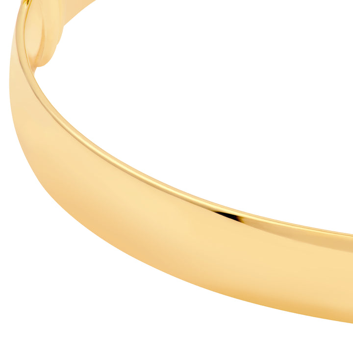 8mm Flat Oval Tube Bangle