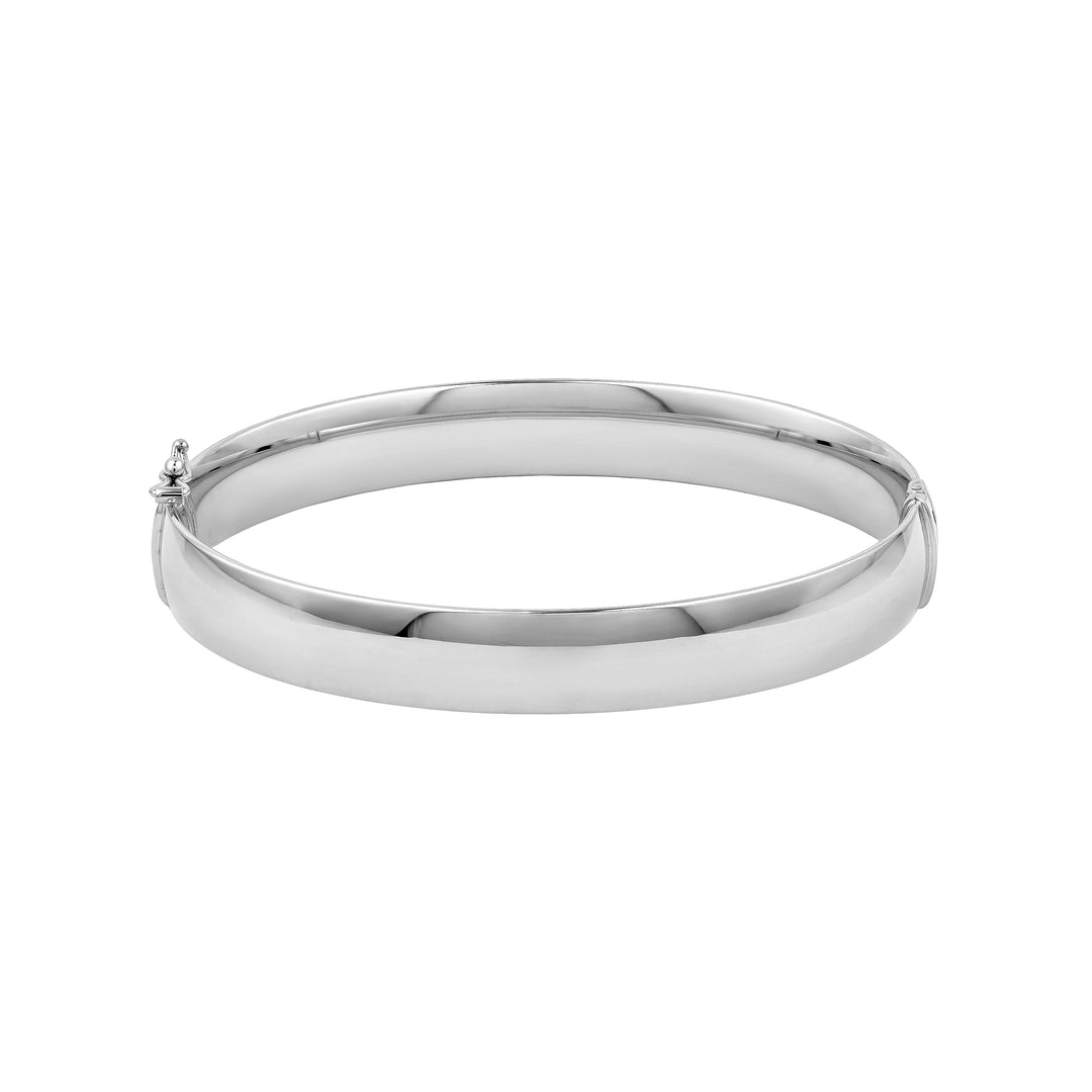 10mm Flat Oval Tube Bangle