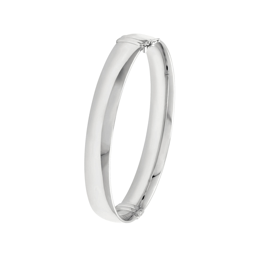 10mm Flat Oval Tube Bangle