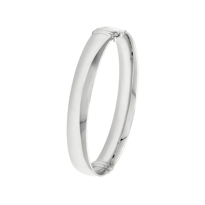 10mm Flat Oval Tube Bangle