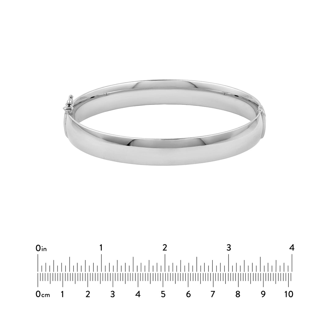 10mm Flat Oval Tube Bangle