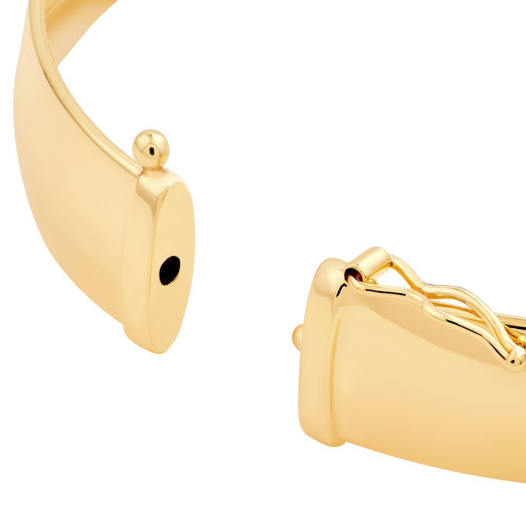 10mm Flat Oval Tube Bangle