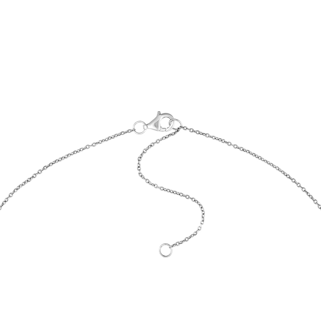 1-1/2tcw Toi et Moi Pear & Oval Diamond Necklace