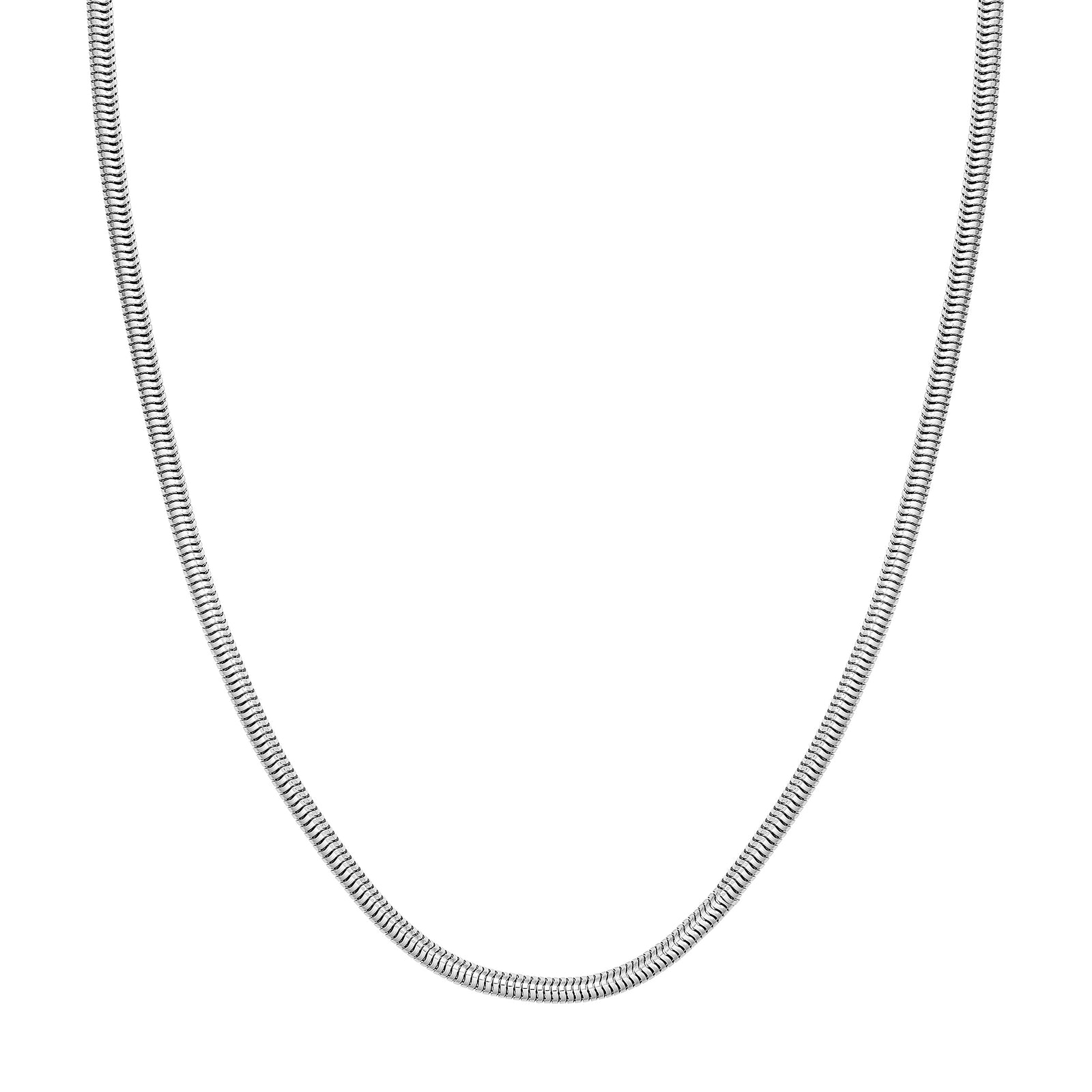3mm Sterling Silver Round Snake Chain