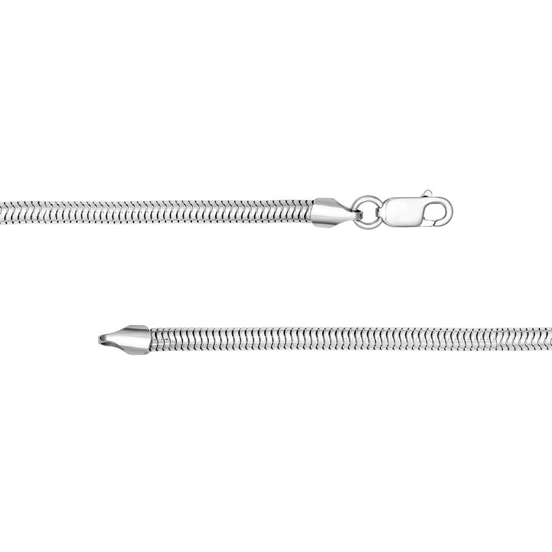 4mm Sterling Silver Round Snake Chain