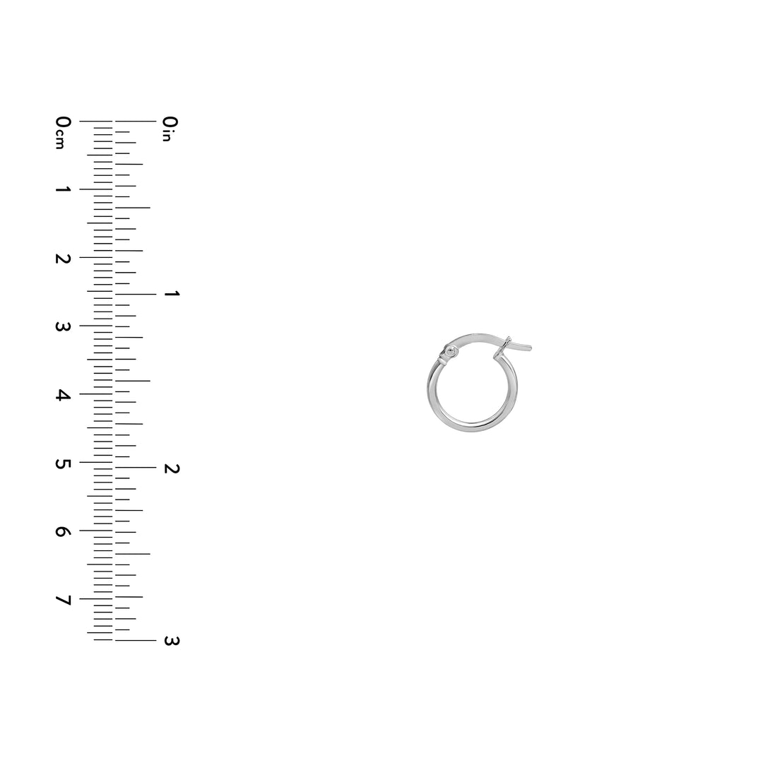10mm Round Hoop Earrings