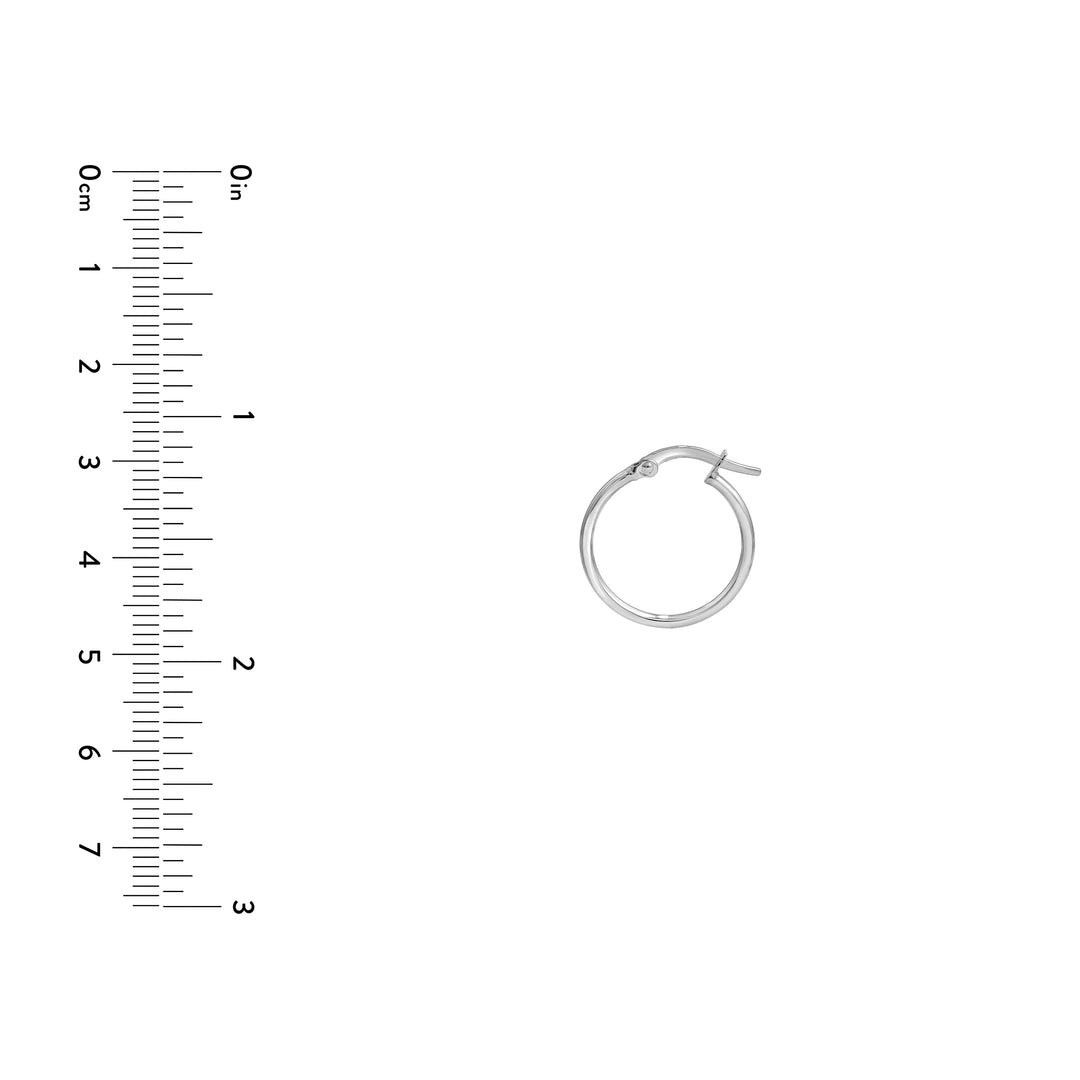 15mm Round Hoop Earrings