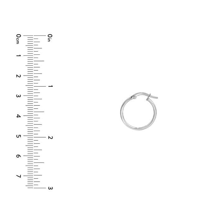 15mm Round Hoop Earrings