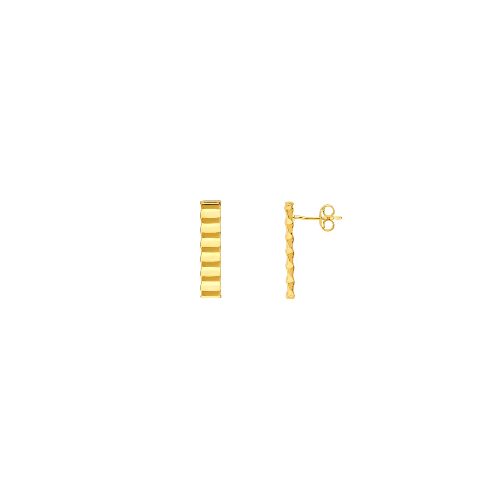 Linear Bar Stud Earrings