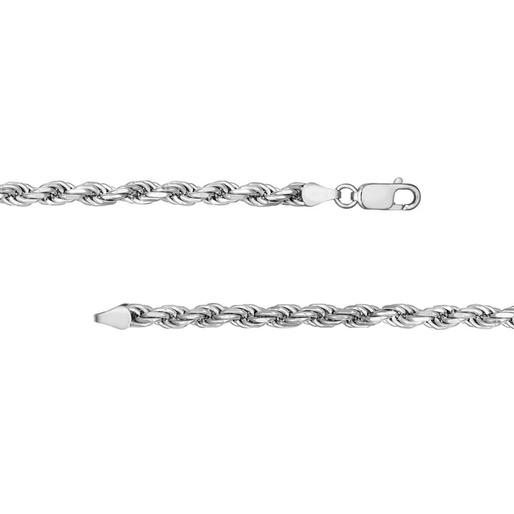 4.30mm Sterling Silver D/C Rope Chain