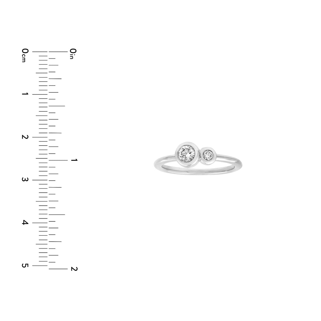 Duo Diamond Bubble Ring