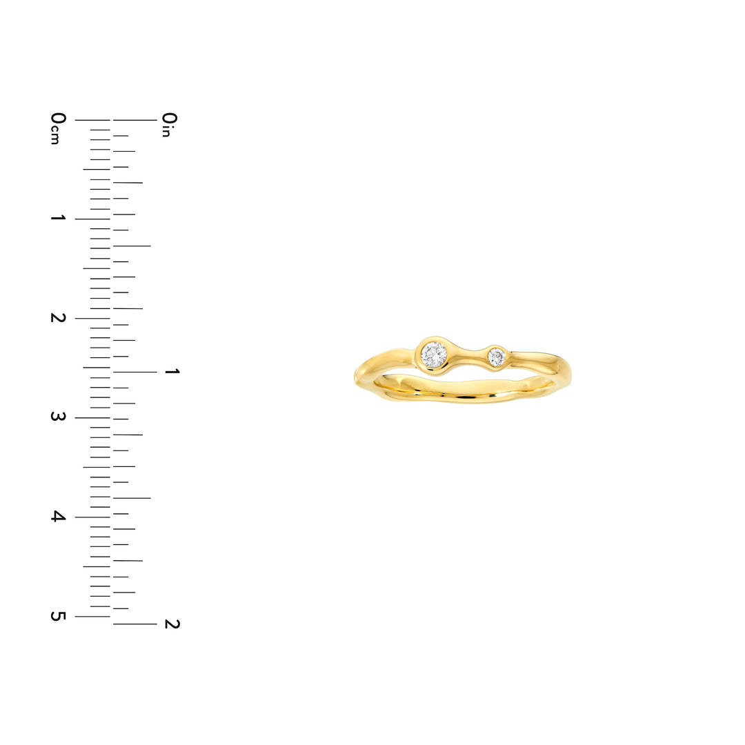 Diamond Duo Organic Ring