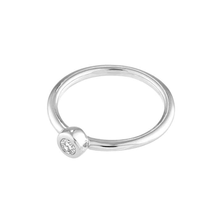 1/8tcw Diamond Bezel Circle Ring