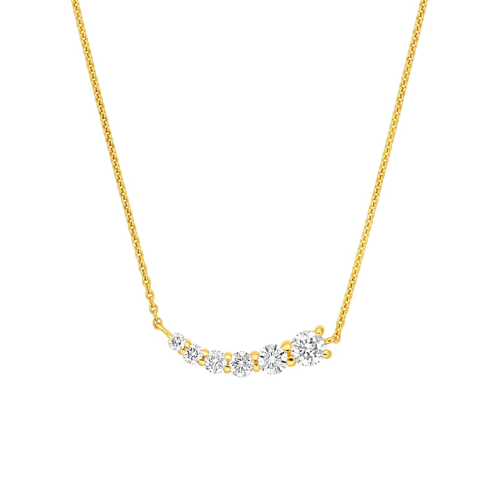 5/8tcw Diamond Graduated Necklace