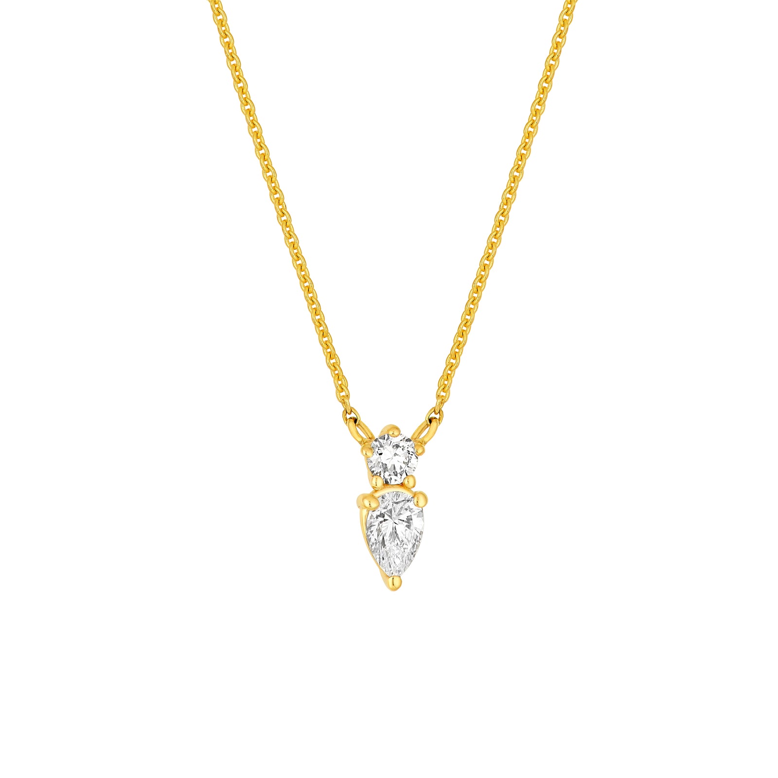 7/8tcw Diamond Drop Pendant Necklace