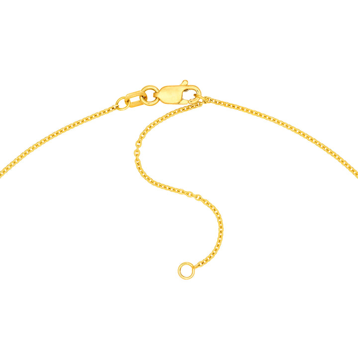 Mixed Gemstone & Diamond Station Lariat Necklace