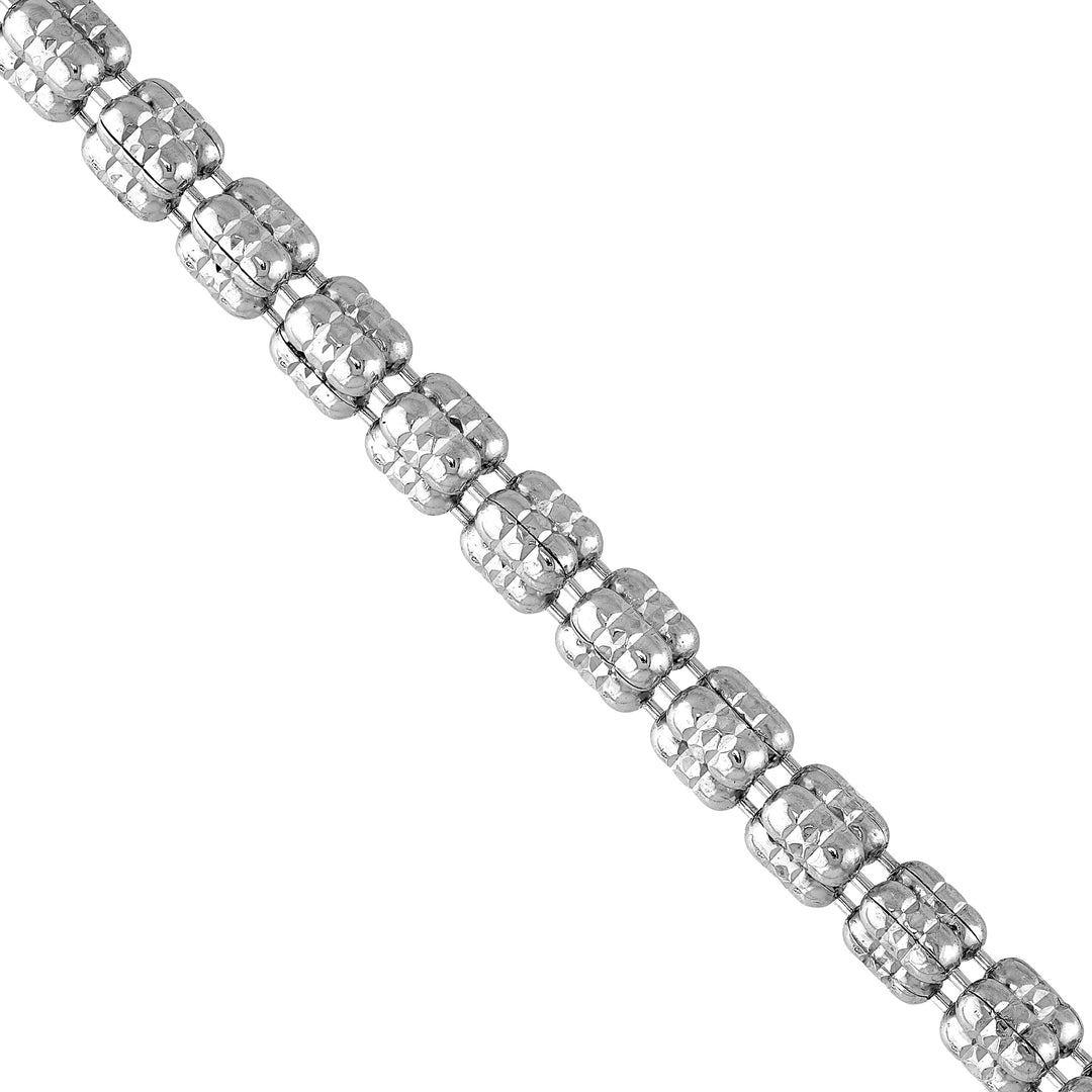 3.6mm Sterling Silver D/C Ice Chain [3 row]