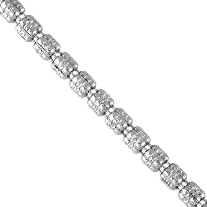 3.6mm Sterling Silver D/C Ice Chain [3 row]