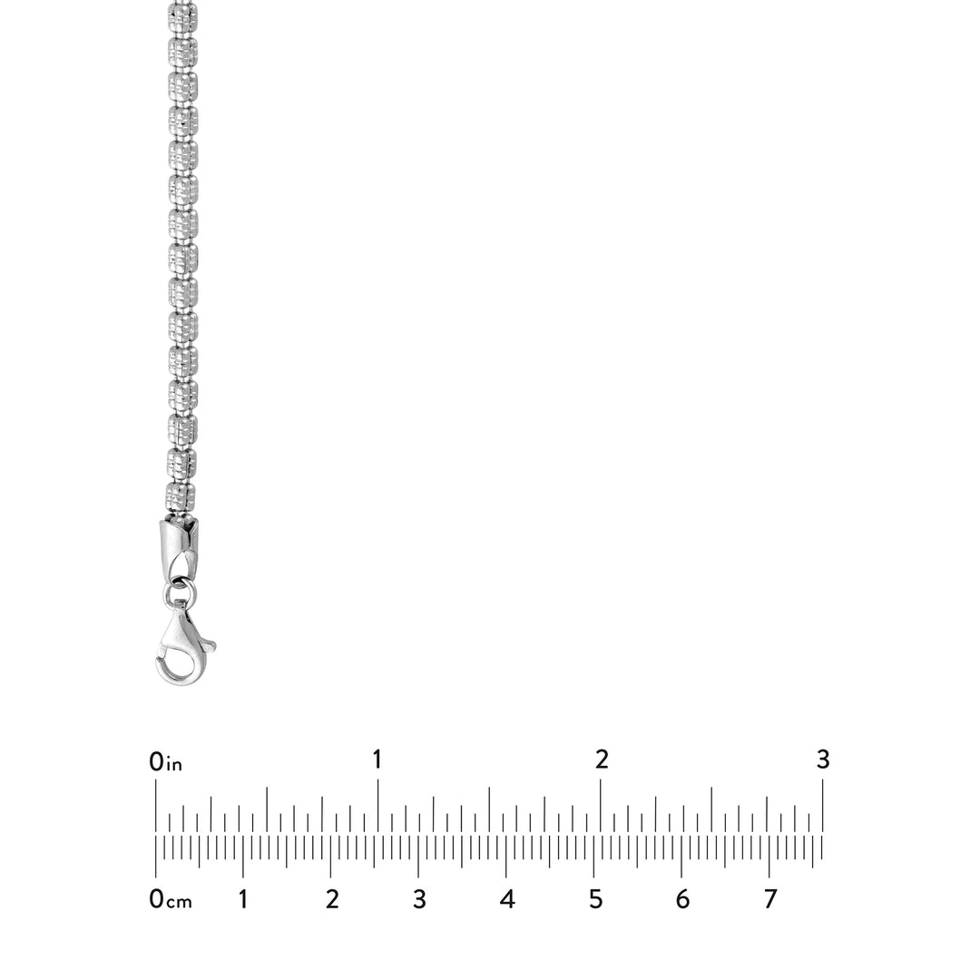 3.6mm Sterling Silver D/C Ice Chain [3 row]