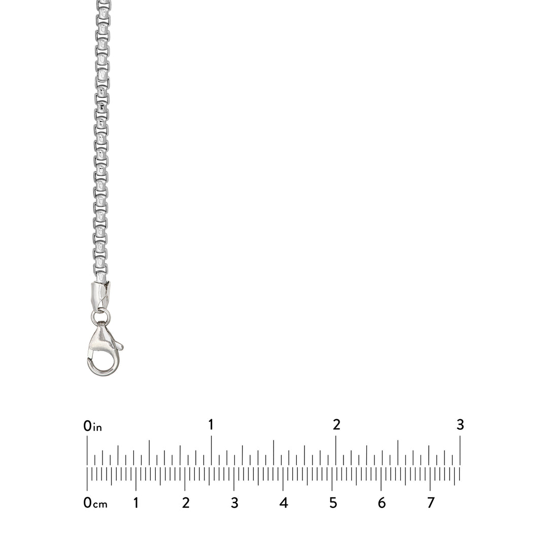 3.3mm Sterling Silver Round Box Chain