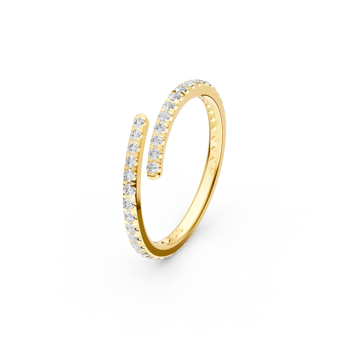 1/2tcw Diamond Pavé Wrap Ring