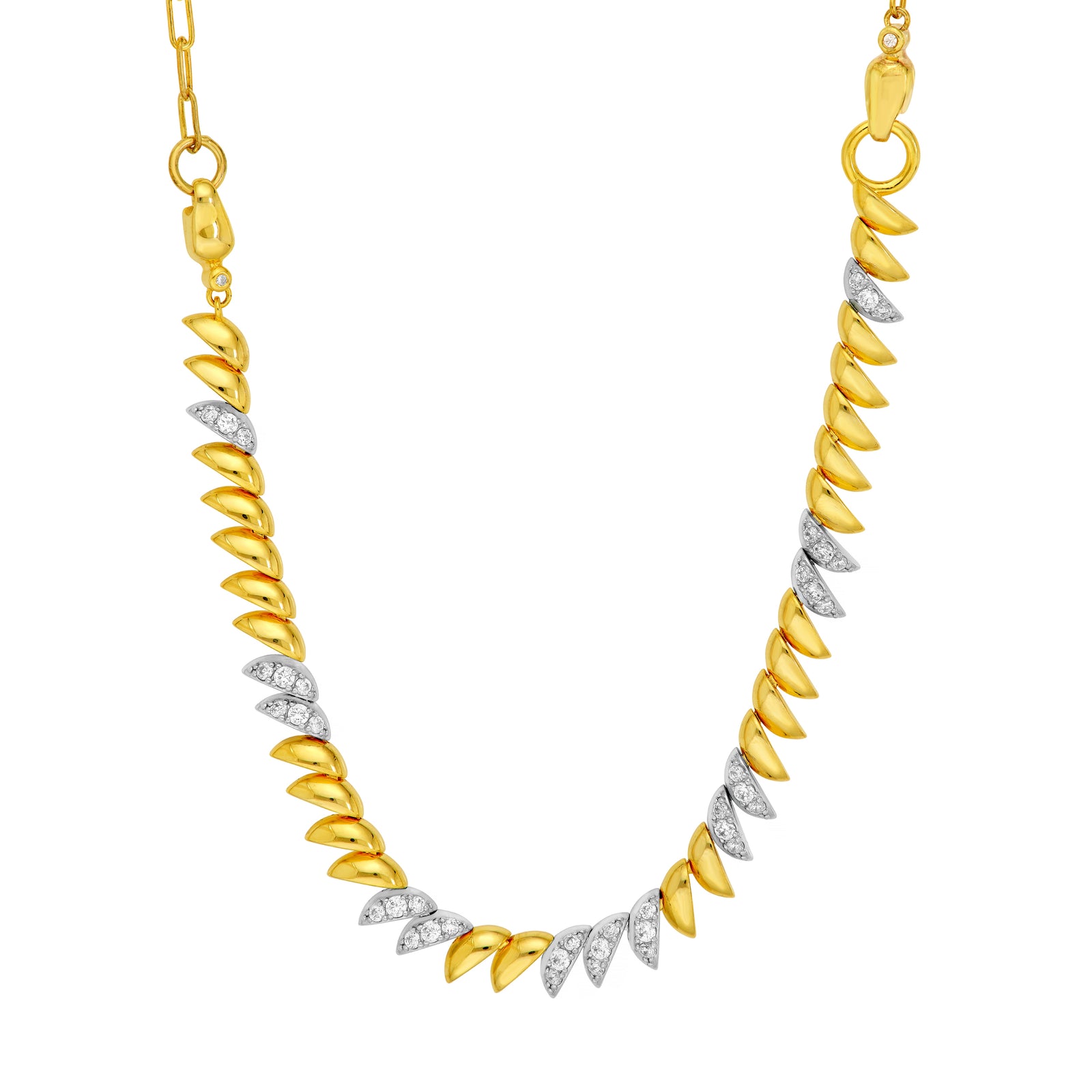 Crescent Leaf Convertible Necklace