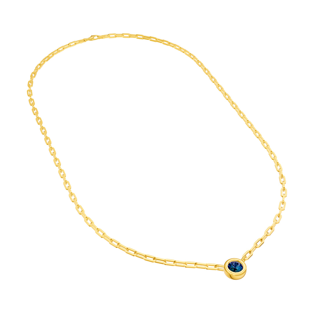 Round London Blue Forzentina Necklace