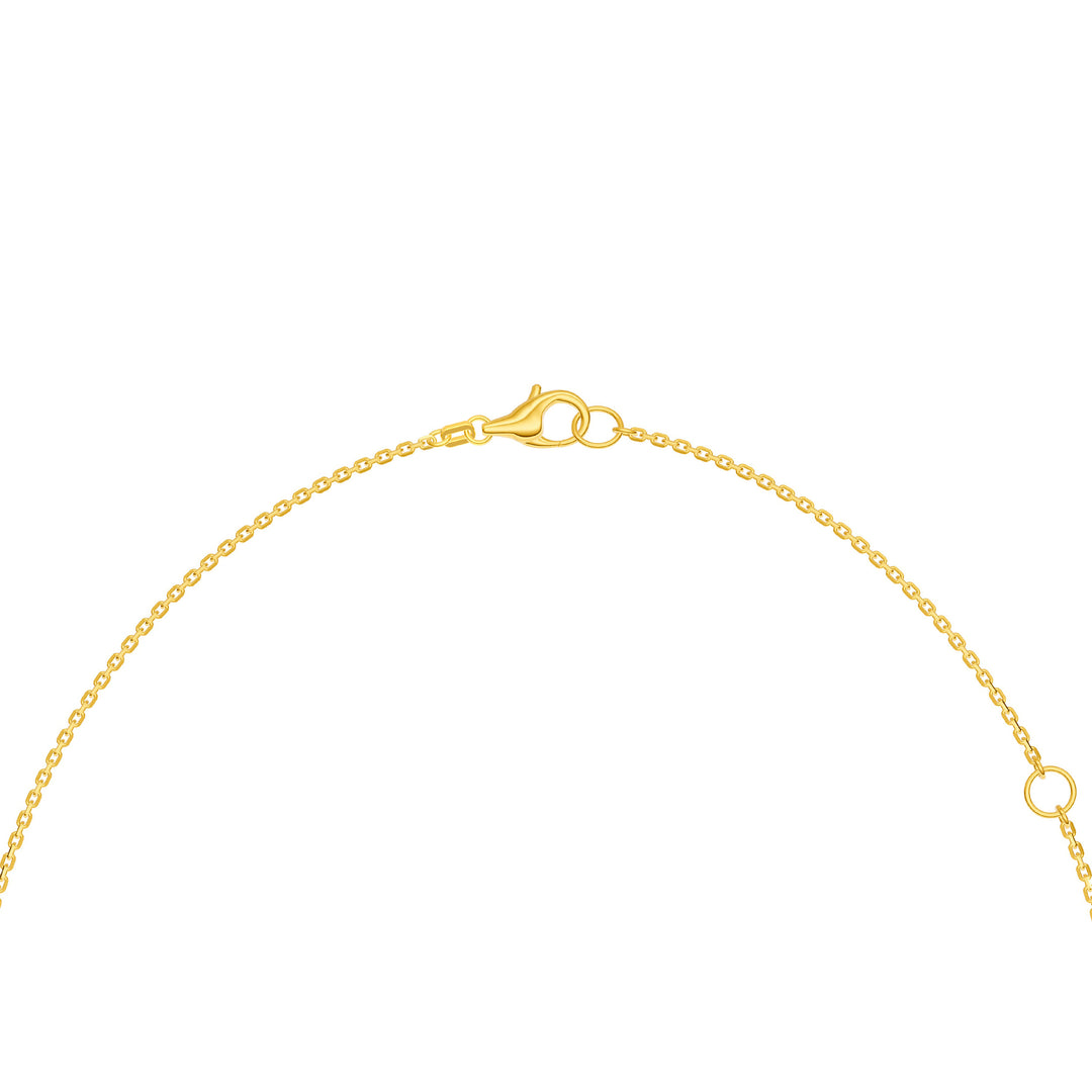 Pear Mixed Stone Station Necklace