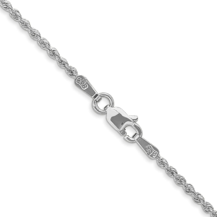 14k WG 1.5mm Regular Rope Chain