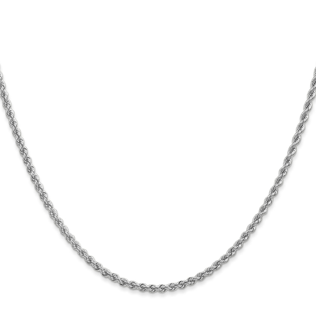 14k WG 2.25mm Regular Rope Chain