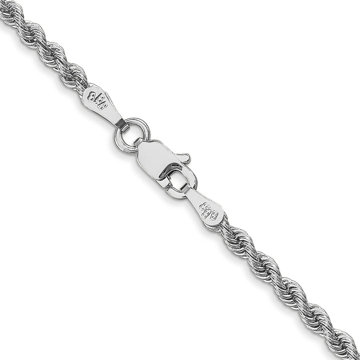 14k WG 2.5mm Regular Rope Chain