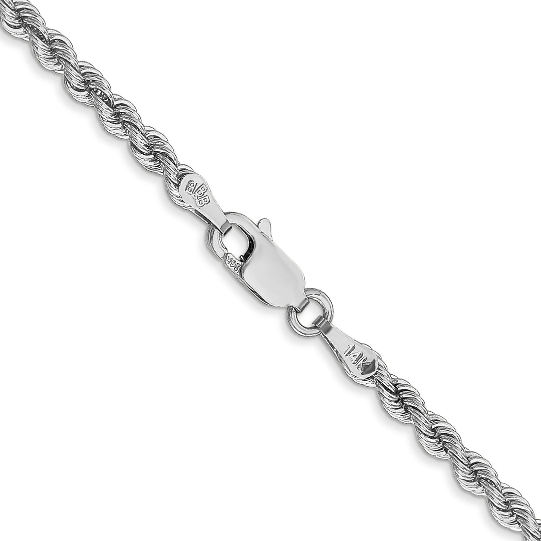 14K WG 2.75mm Regular Rope Chain