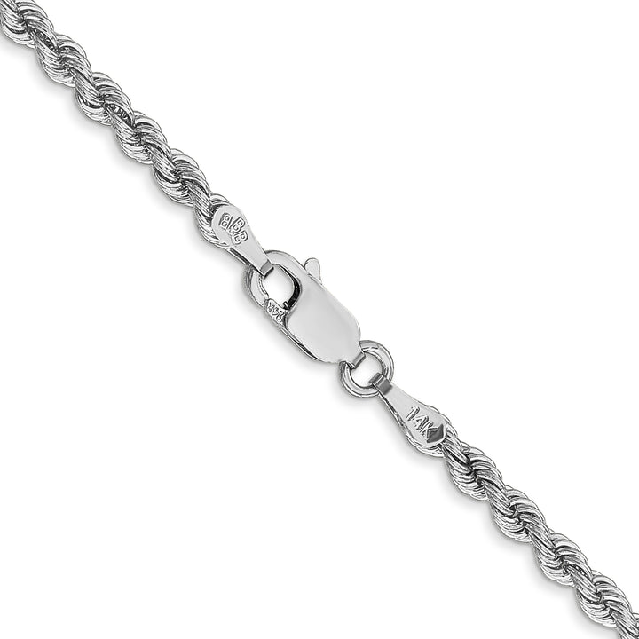 14K WG 2.75mm Regular Rope Chain