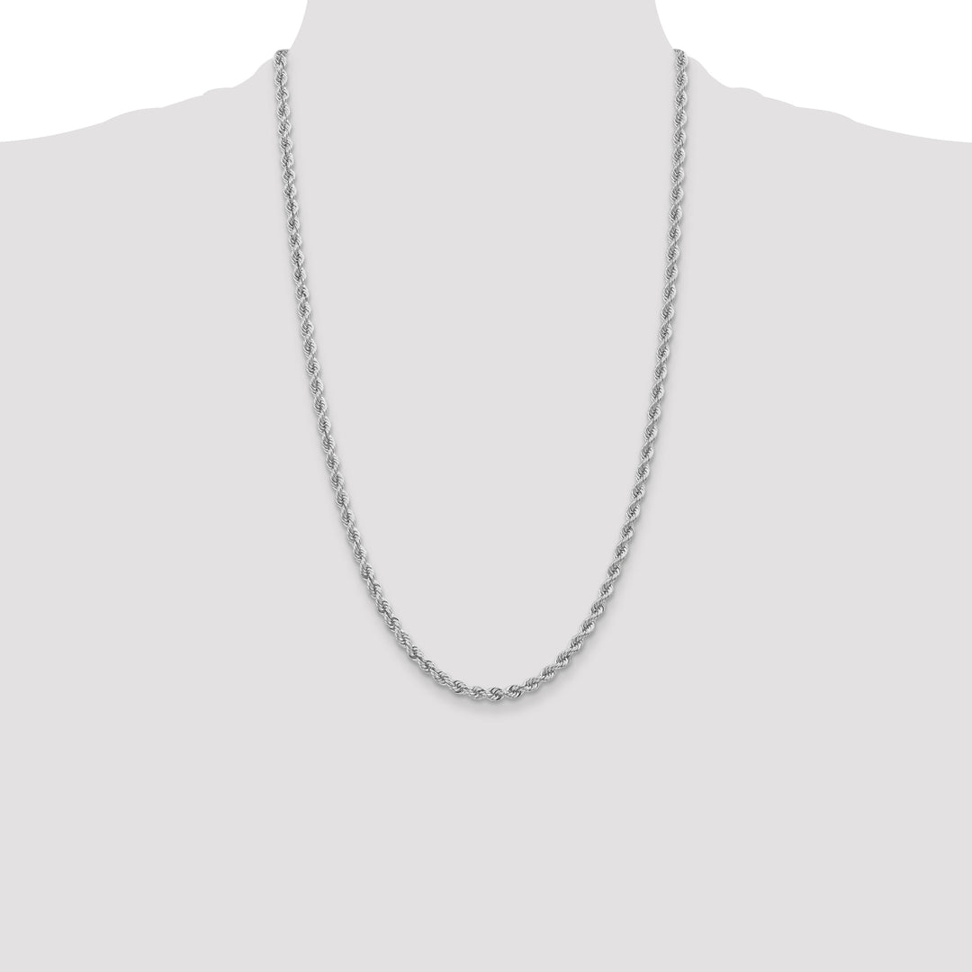 14k WG 4.0mm Regular Rope Chain