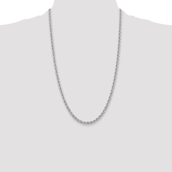 14k WG 4.0mm Regular Rope Chain