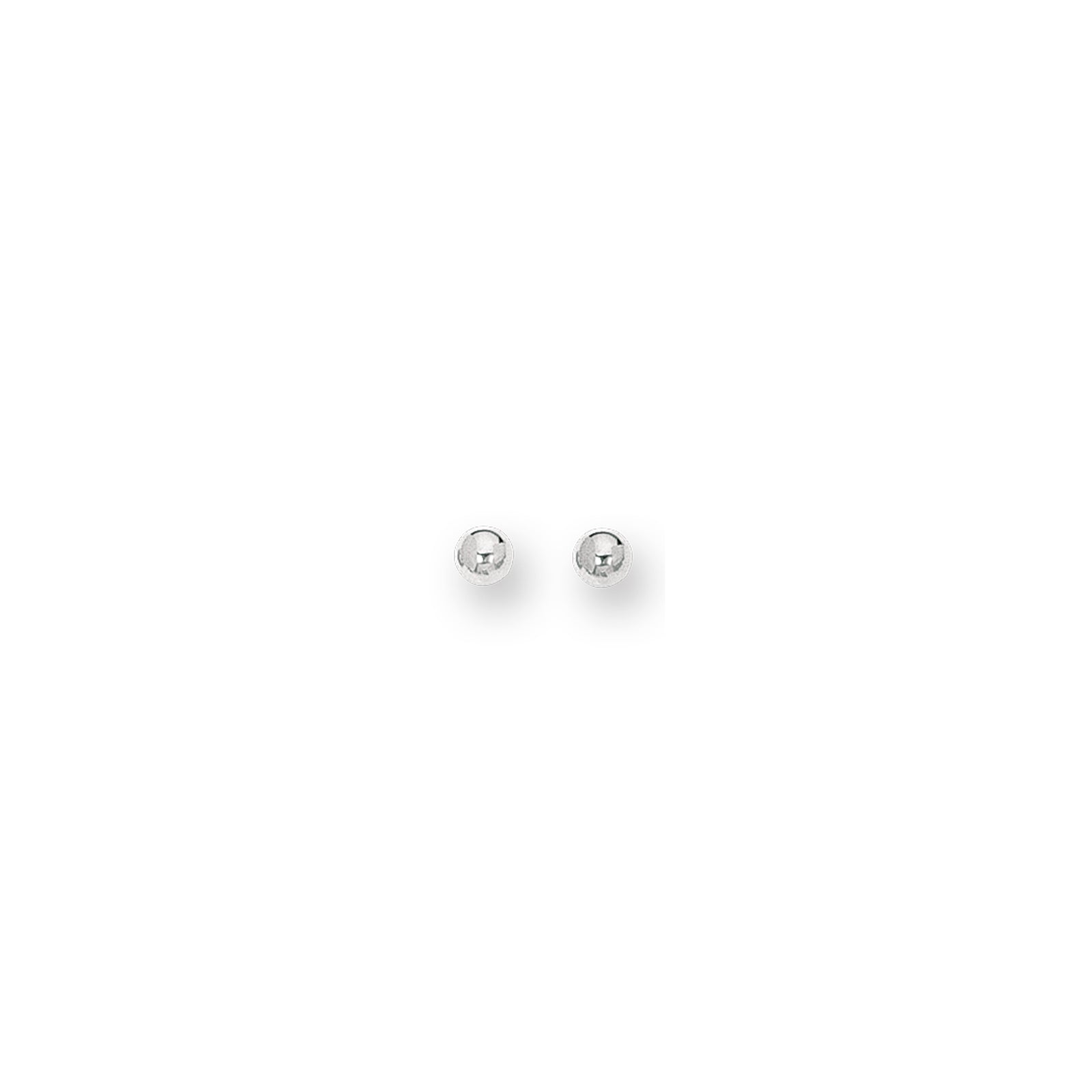 14K Gold Polished 4mm Post Earring