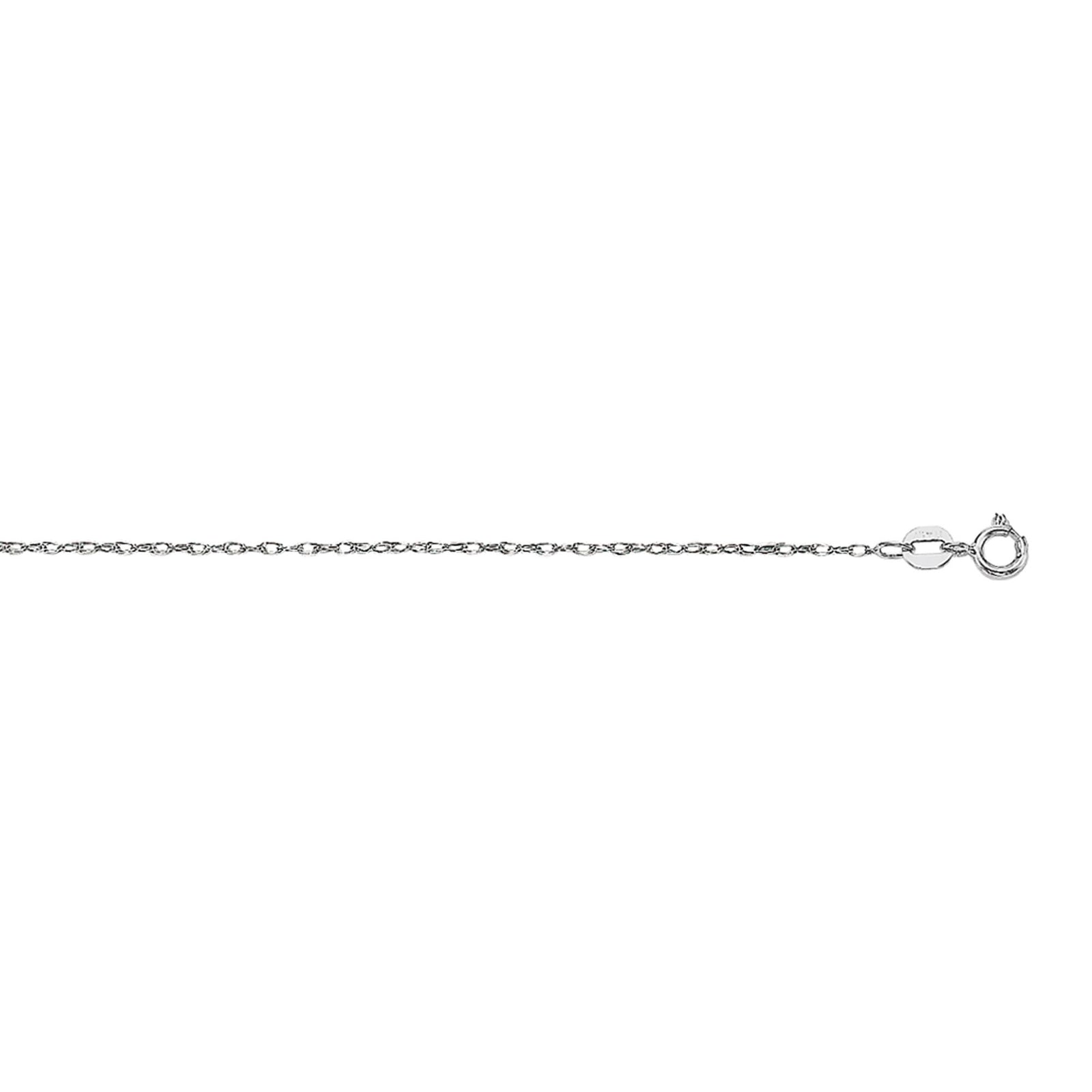 14K Gold .85mm Machine Rope Chain (Carded)