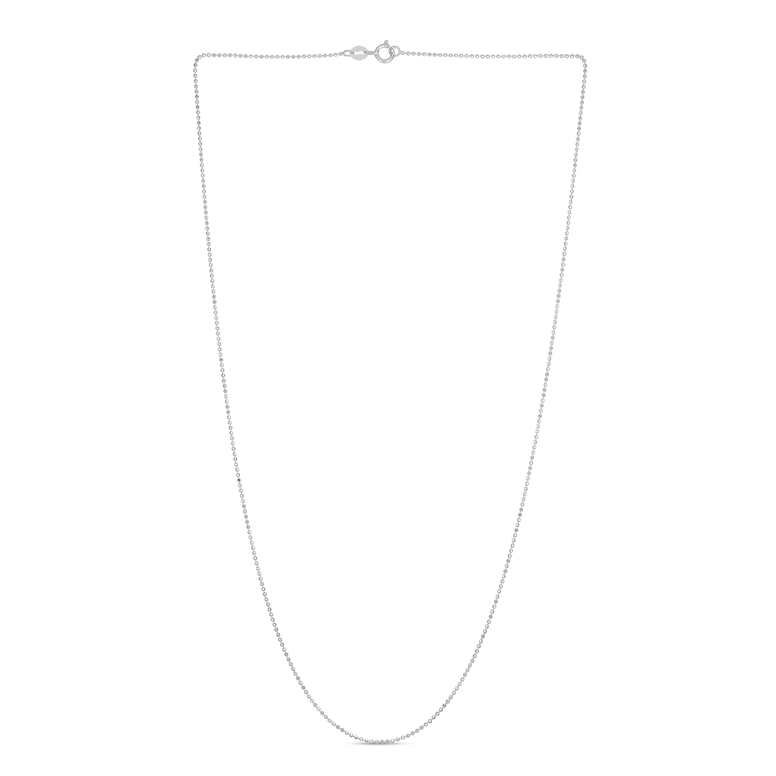 14K Gold 0.9mm Diamond Cut Bead Chain