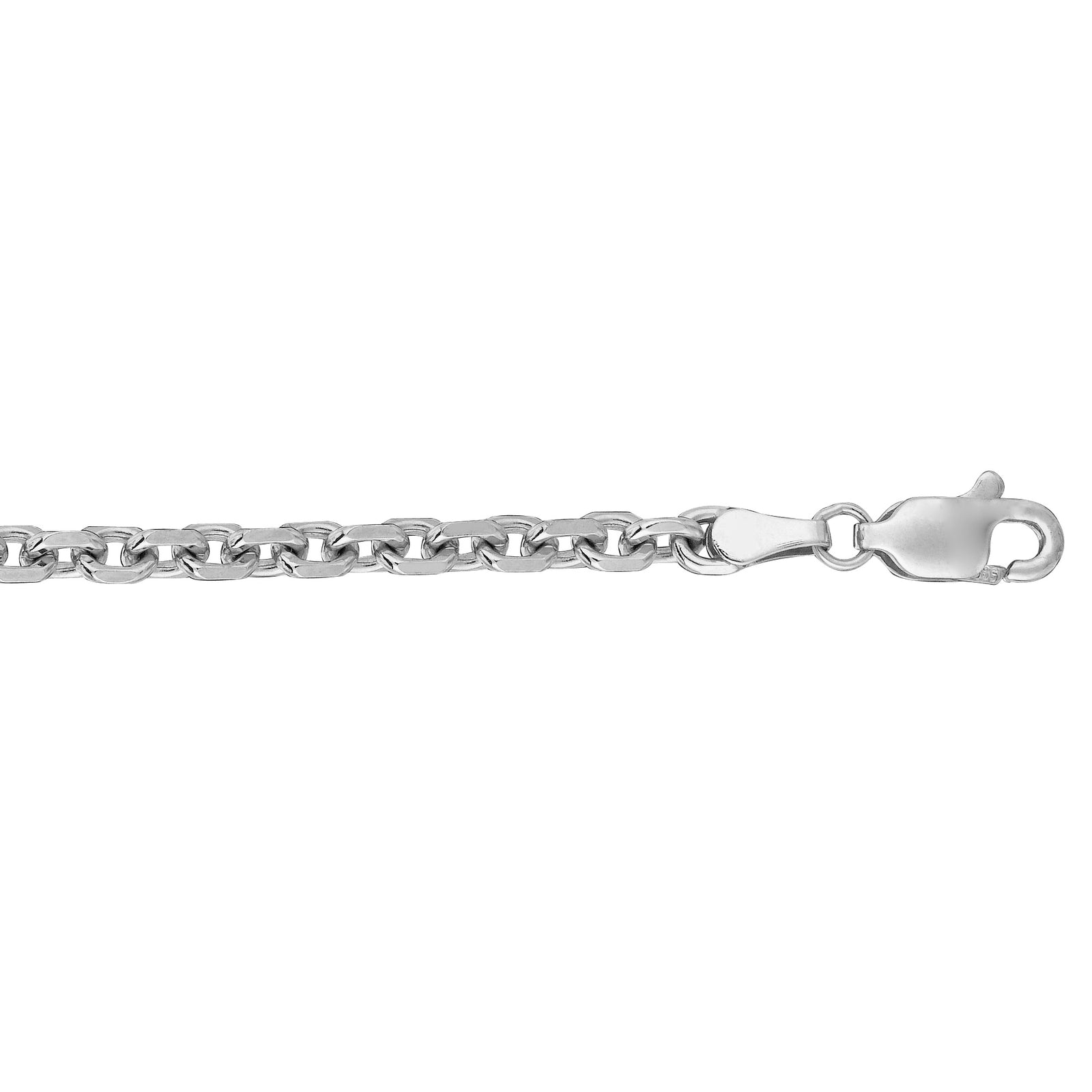 14K Gold 3.7mm DC Cable Chain