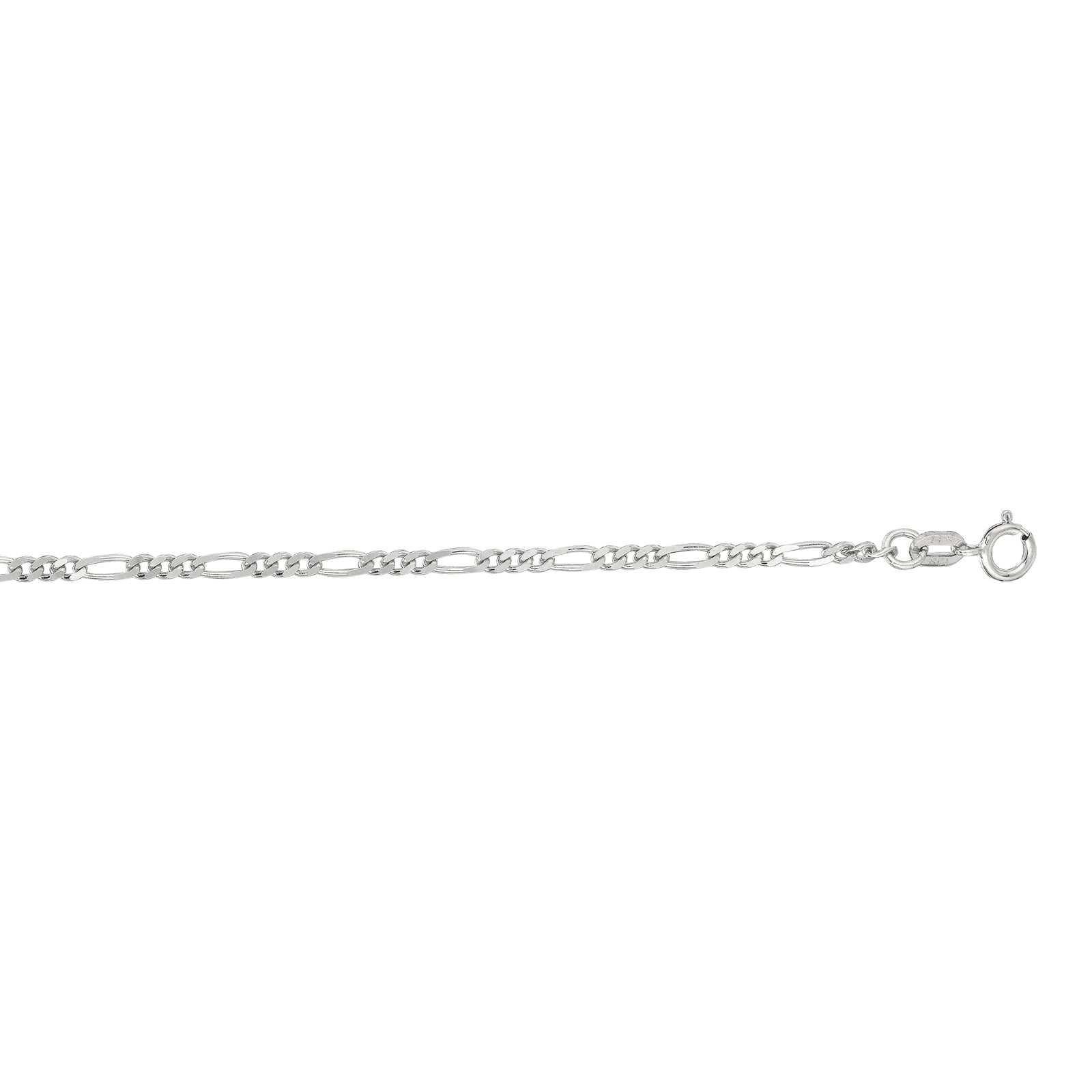 14K Gold 1.9mm Figaro Chain