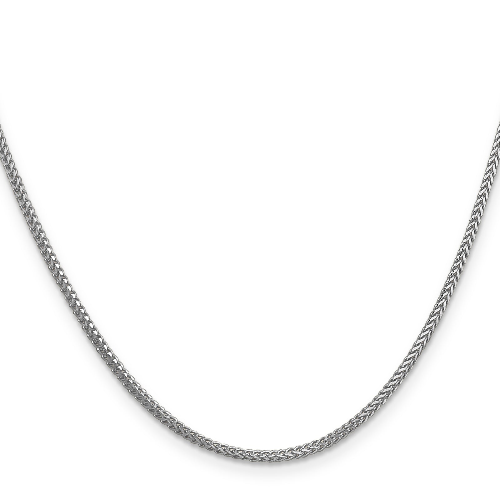 14k White Gold 1.3mm Franco Chain